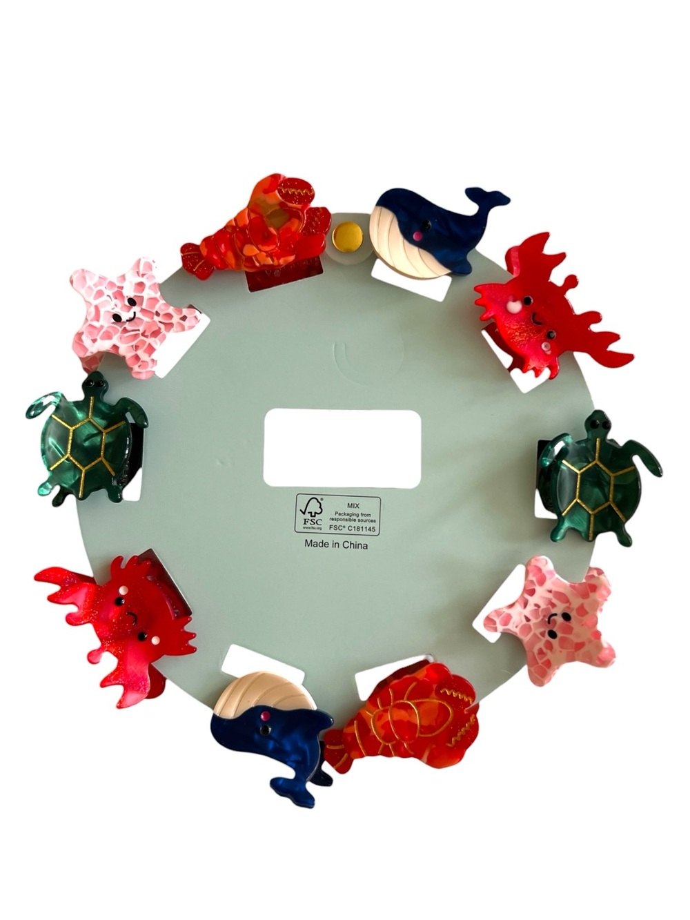 Piper K Under The Sea Claw Hair Clips Whale, Crab, Lobster, Starfish, Turtle - Picture 2 of 2